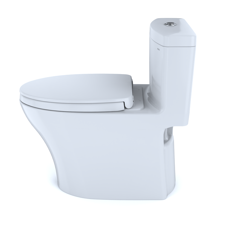 Aquia IV Elongated 1.28 gpf & 0.8 gpf One-Piece Toilet in Cotton White