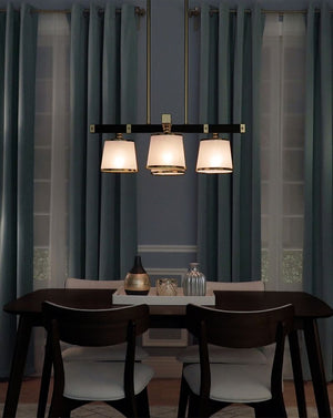 Maritime 29.25' 4 Light Single-Tier Chandelier in Antique Pecan and Satin Brass