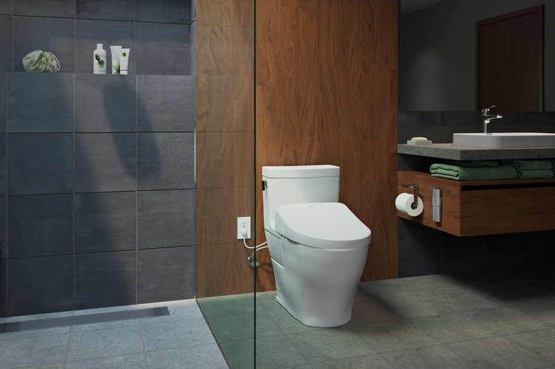 Legato Elongated One-Piece Toilet with Washlet+ S500e Auto Flush in Cotton White