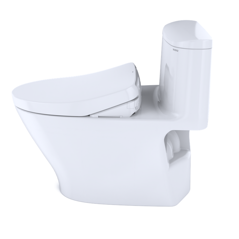 Nexus Elongated 1.28 gpf One-Piece Toilet with Washlet+ S500e in Cotton White
