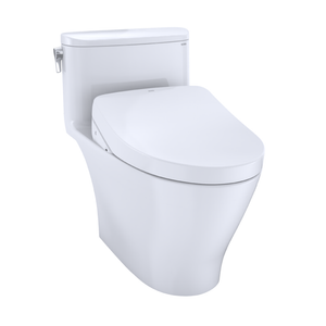 Nexus Elongated 1.28 gpf One-Piece Toilet with Washlet+ S500e in Cotton White