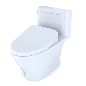 Nexus Elongated 1.0 gpf One-Piece Toilet with Washlet+ S500e Auto Flush in Cotton White