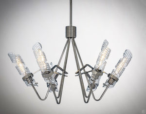 Milano 31.25' 6 Light Single-Tier Chandelier in Polished Nickel