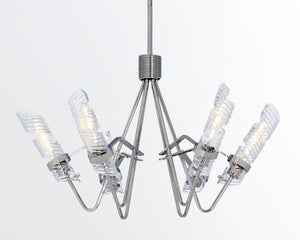Milano 31.25' 6 Light Single-Tier Chandelier in Polished Nickel