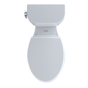 Entrada Elongated 1.28 gpf Right Hand Lever Two-Piece Toilet in Cotton White