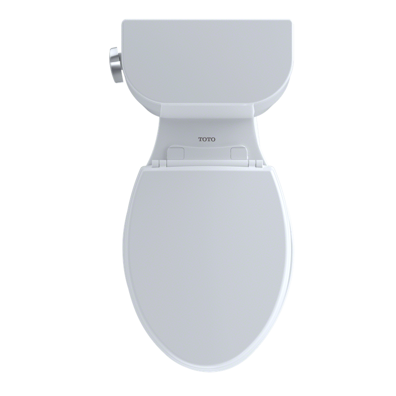 Entrada Elongated 1.28 gpf Right Hand Lever Two-Piece Toilet in Cotton White