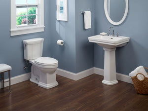 Promenade II Elongated 1.28 gpf Two-Piece Toilet in Cotton White