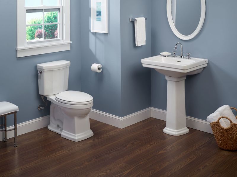 Promenade II Elongated 1.28 gpf Two-Piece Toilet in Cotton White