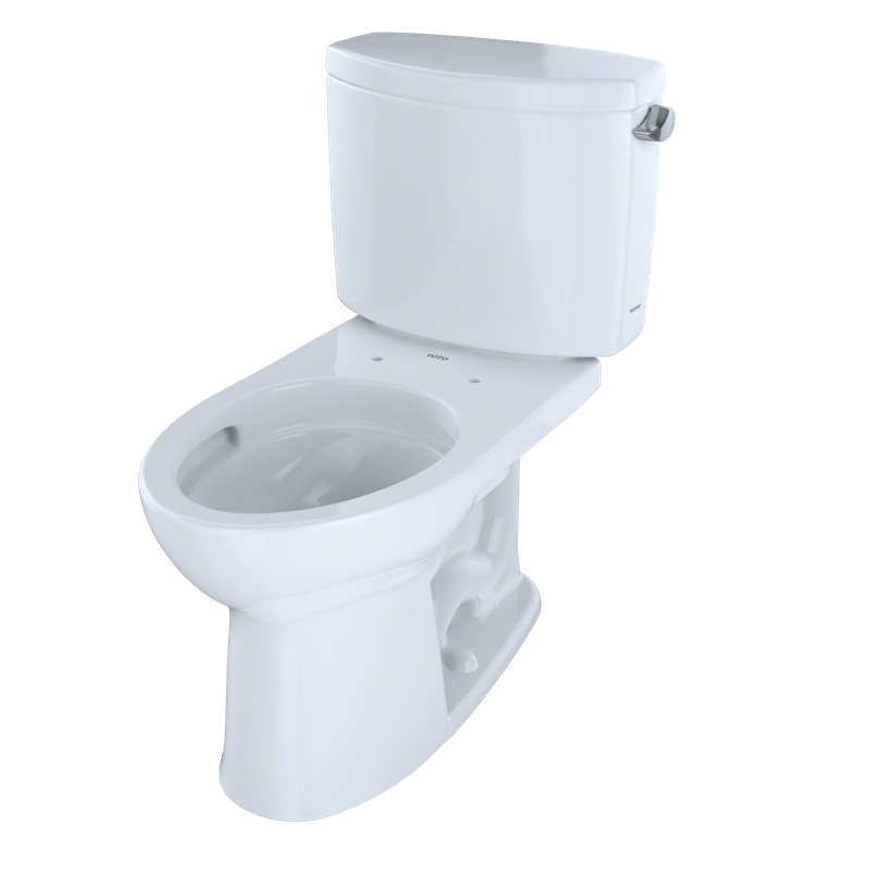 Drake II Elongated 1.28 gpf Right Hand Lever Two-Piece Toilet in Cotton White