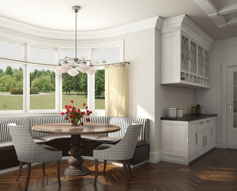 New School 28' 5 Light Down Light Chandelier in Satin Nickel