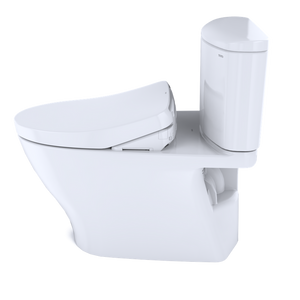 Nexus Elongated 1.28 gpf Two-Piece Toilet with Washlet+ S500e in Cotton White
