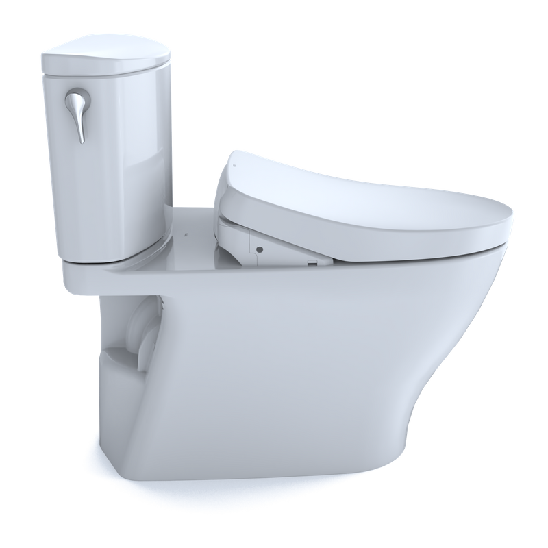 Nexus Elongated 1 gpf Two-Piece Toilet with Washlet+ S500e in Cotton White