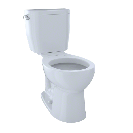 Entrada Round 1.28 gpf Two-Piece Toilet in Cotton White