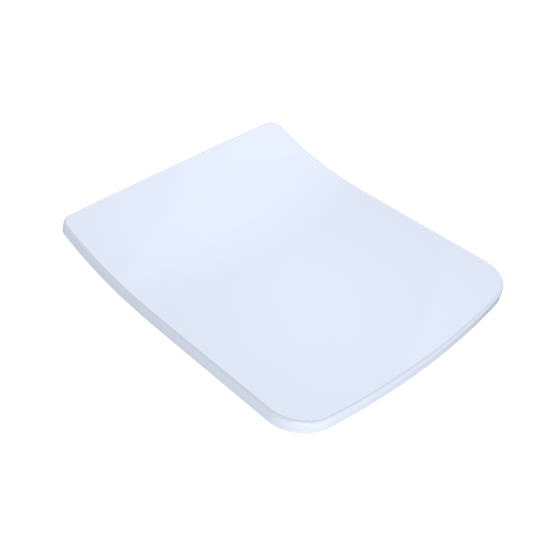 Square SoftClose Slim Toilet Seat in Cotton White