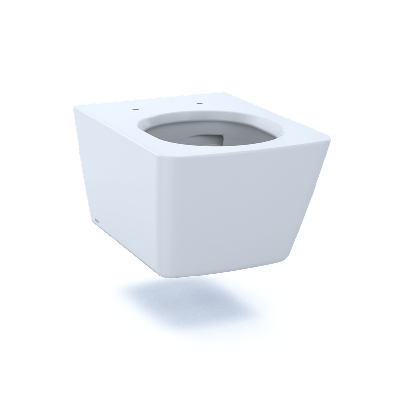 SP Square 0.9 gpf & 1.28 gpf Dual-Flush Wall-Hung Toilet in Cotton White