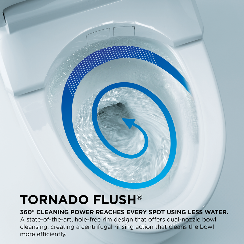 Neorest RH Elongated Dual-Flush Integrated Bidet Seat One-Piece Toilet in Cotton White