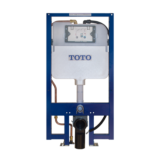DuoFit In-Wall Dual-Flush Tank System Supply-Line & Push-Plate - With Auto Flush