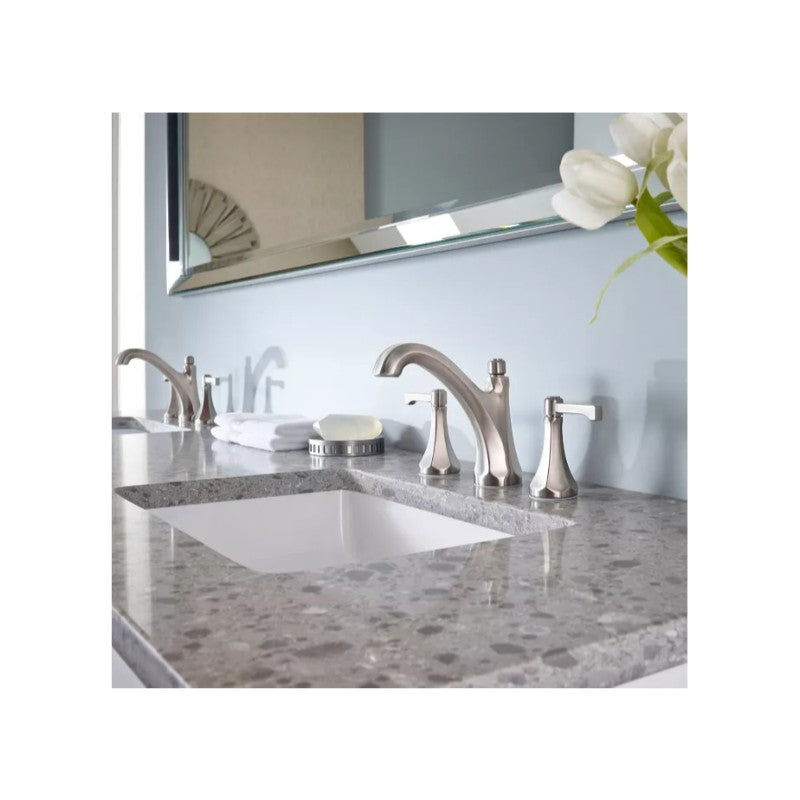 Arterra Widespread Two-Handle Bathroom Faucet in Brushed Nickel