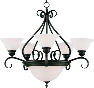Pacific 27' 7 Light Multi-Tier Chandelier in Kentucky Bronze