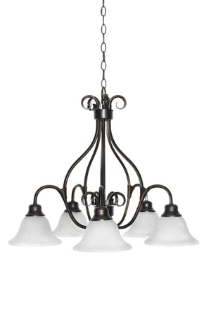 Pacific 26.75' 5 Light Down Light Chandelier in Kentucky Bronze