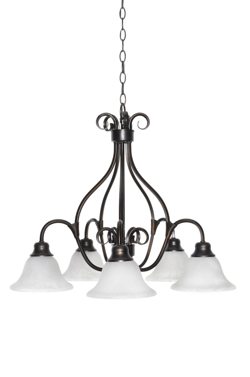 Pacific 26.75' 5 Light Down Light Chandelier in Kentucky Bronze