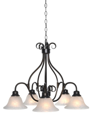 Pacific 26.75' 5 Light Down Light Chandelier in Kentucky Bronze