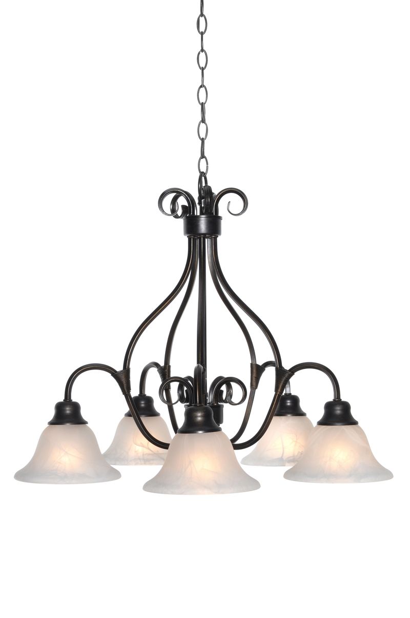 Pacific 26.75' 5 Light Down Light Chandelier in Kentucky Bronze