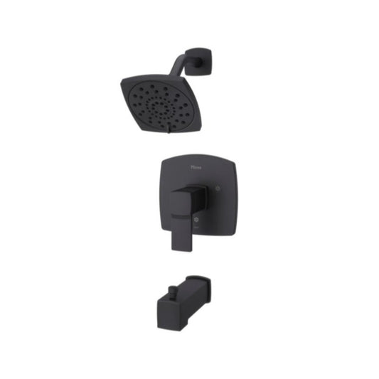 Deckard Single-Handle Tub & Shower Faucet in Matte Black