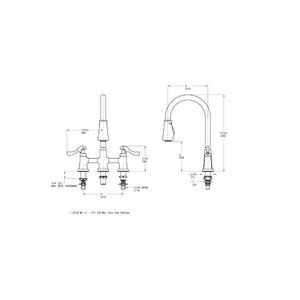 Ashfield Pull-Down Kitchen Faucet in Brushed Nickel