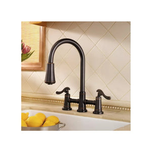 Ashfield Pull-Down Kitchen Faucet in Tuscan Bronze