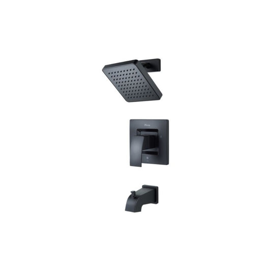 Kenzo Single-Handle Tub & Shower Faucet in Matte Black