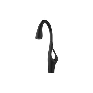 Kai Single-Handle Pull-Down Kitchen Faucet in Matte Black