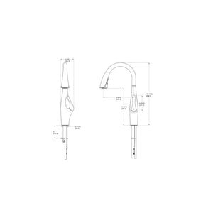 Kai Single-Handle Pull-Down Kitchen Faucet in Polished Chrome