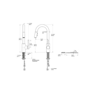 Stellen Bar Kitchen Faucet in Polished Chrome