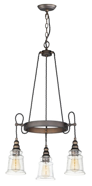Revival 22.75' 3 Light Mini-Chandelier in Oil Rubbed Bronze