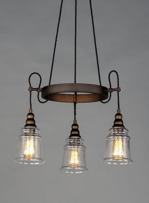 Revival 22.75' 3 Light Mini-Chandelier in Oil Rubbed Bronze