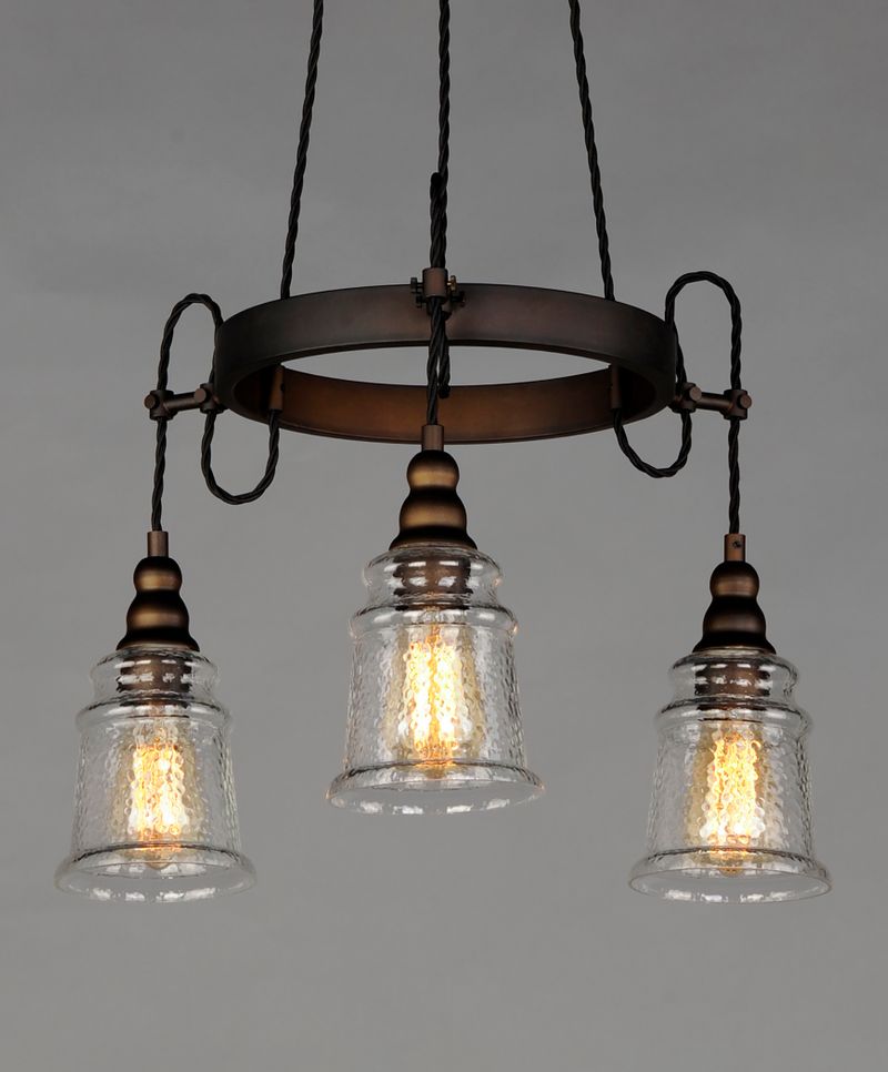 Revival 22.75' 3 Light Mini-Chandelier in Oil Rubbed Bronze