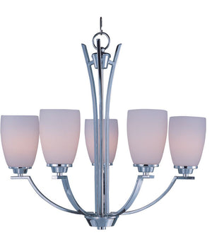 Rocco 24' 5 Light Single-Tier Chandelier in Polished Chrome
