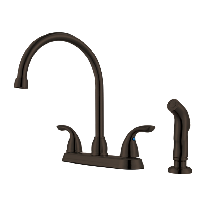 Pfirst Two-Handle Kitchen Faucet in Tuscan Bronze