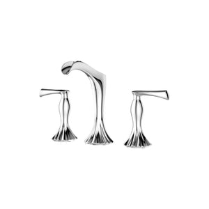 Rhen Widespread Two-Handle Bathroom Faucet in Polished Chrome