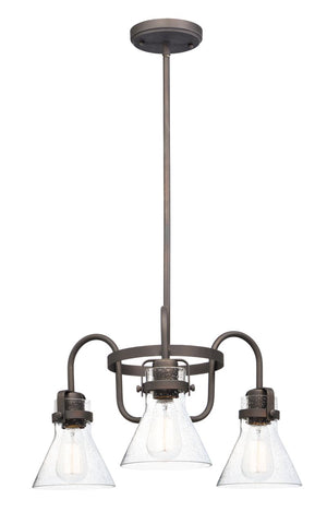 Seafarer 21.5' 3 Light Chandelier in Oil Rubbed Bronze