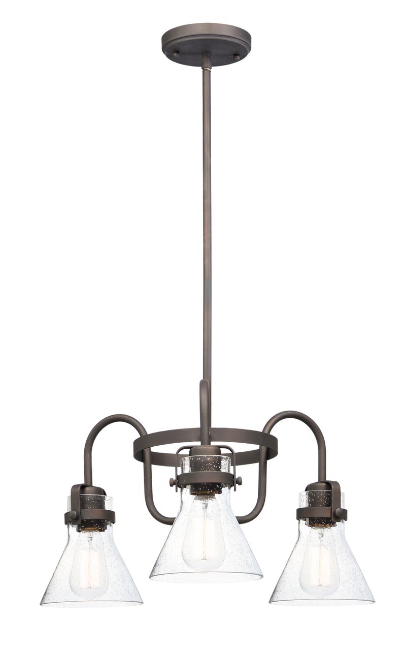 Seafarer 21.5' 3 Light Chandelier in Oil Rubbed Bronze