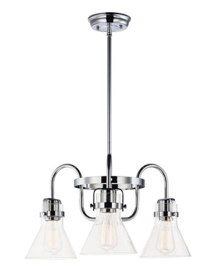 Seafarer 21.5' 3 Light Chandelier in Polished Chrome