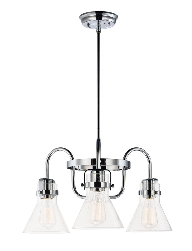 Seafarer 21.5' 3 Light Chandelier in Polished Chrome