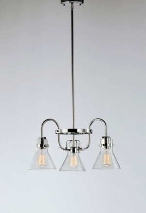 Seafarer 21.5' 3 Light Chandelier in Polished Chrome