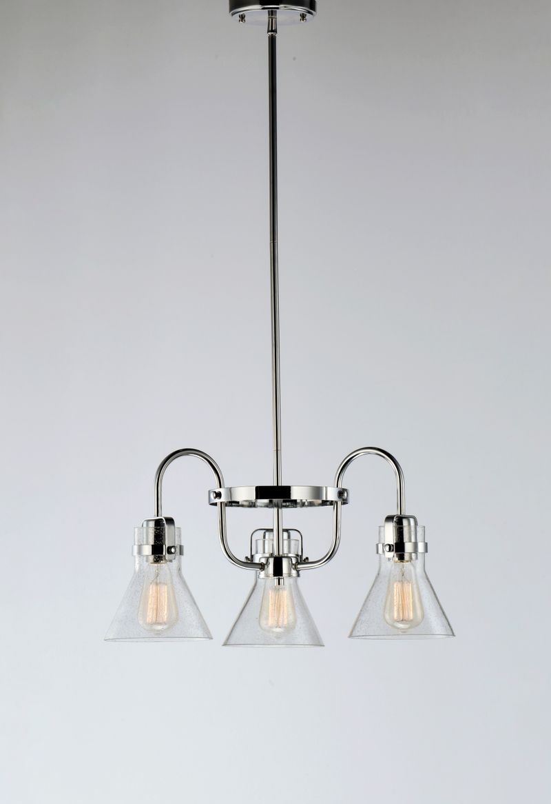 Seafarer 21.5' 3 Light Chandelier in Polished Chrome