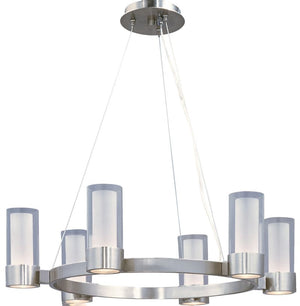 Silo 27' 6 Light Single-Tier Chandelier in Polished Chrome