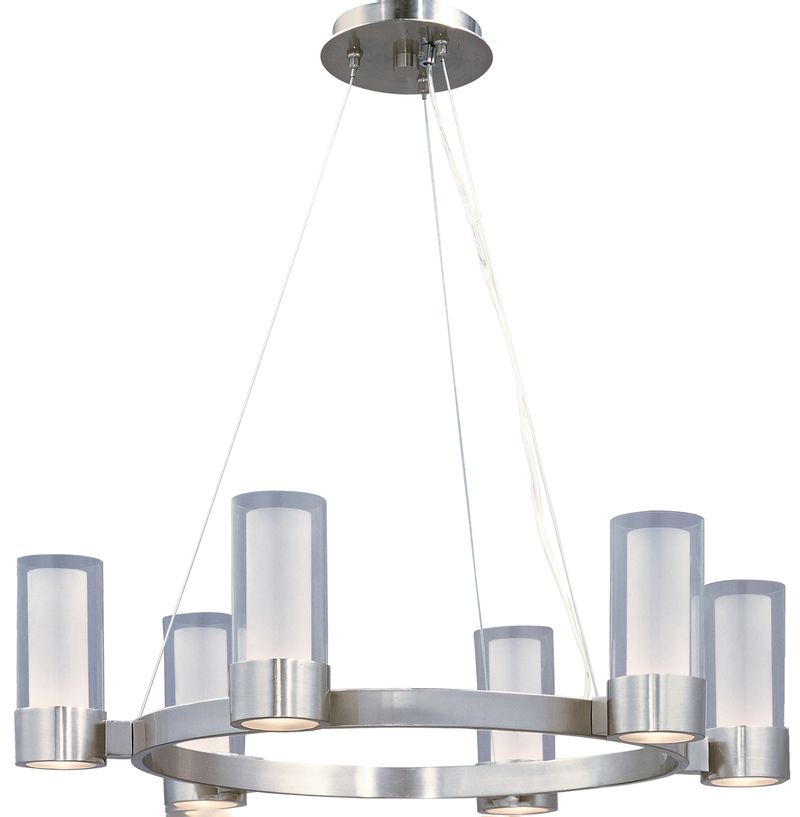 Silo 27' 6 Light Single-Tier Chandelier in Polished Chrome