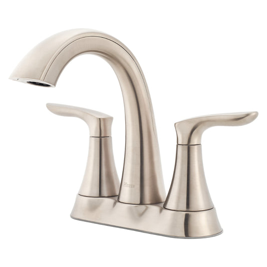 Weller Centerset Two-Handle Bathroom Faucet in Brushed Nickel