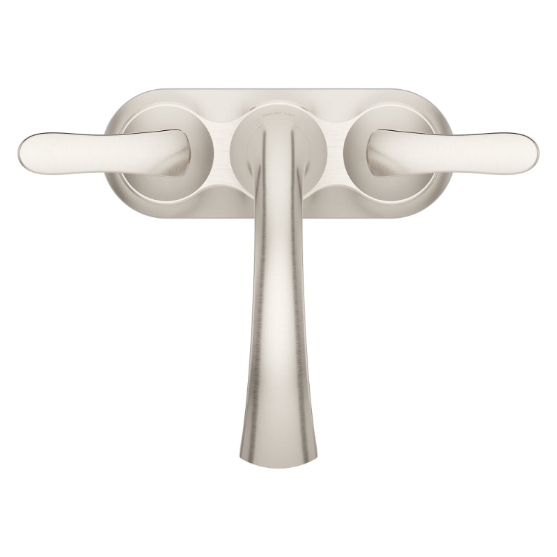 Weller Centerset Two-Handle Bathroom Faucet in Brushed Nickel